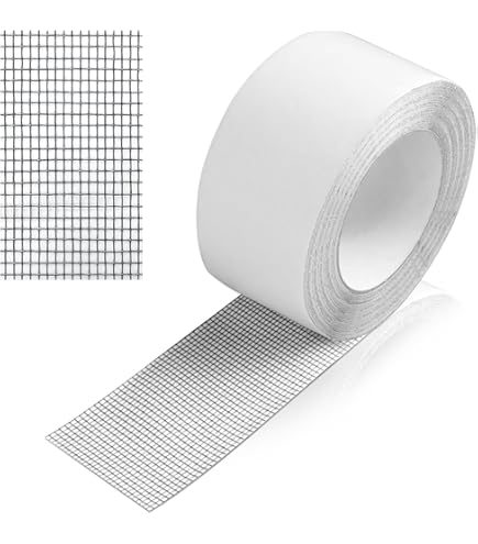 REDTRON Kit Di Riparazione Dello Schermo Della Finestra Autoadesiva, Kit Di Riparazione Della Maglia Della Porta Dello Schermo 90 Pezzi, Fibra Di Vetro Finestre Schermo Patch