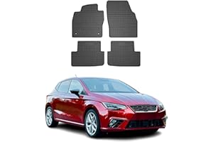‎OMAC OMAC Gummi Fußmatten kompatibel mit Seat Ibiza 2017-2025 Automatten Gummi TPE Schwarz 4tlg