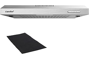 COMFEE' Cappa Aspirante 60 cm SLIF17SS-60 A LED Sottopensile Aspiratore A Parete Aspirazione Superiore 600 mm - Argento