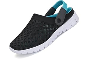 SAGUARO Sommer Clogs Herren Atmungsaktiv Hausschuhe Damen Leicht Pantolette Strand Slippers rutschfest Sandalen Gr.36-48