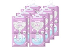 AMZJMT Sachet Déshumidificateur Pack de 8 - Absorbeur d'humidité, Granulés de déshumidificateur pour éliminer l'humidité et les mauvaises odeurs des armoires, Des chambres, Anti moisissure
