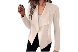 Placitiume Womens Faux Suede Jacket Fall Winter Casual Fashion Jacket Bomber Biker Moto Jackets Coats