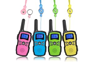 Walkie Talkie Video Per Bambini Con Ricarica – 2 Pezzi, Portata 400m, 4 Effetti Voce, Regalo Perfetto Per Bambini Dai 3 Agli 8 Anni