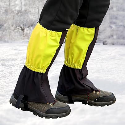 Ghette Da Neve Bambino Lixada Ghette Impermeabili Per Escursioni A Neve, A Doppio Strato, Traspiranti, Per Pantaloni Esterni, Per Escursioni, Arrampicata, Trekking E Sci Ghette Impermeabili Per Trekking - 10