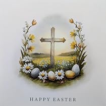 Punkcards - Confezione multipla di biglietti di Pasqua - Confezione da 10 biglietti di Pasqua - Biglietti di Pasqua - Biglietti di Pasqua religiosi - 10 biglietti di auguri di qualità con