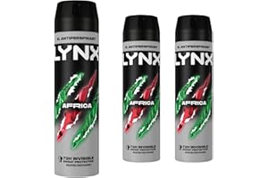 Lynx XL Antiperspirant Africa The G.O.A.T. of Fragrance 72 Hour Protection From Odour and Sweat with the Unique Scent Masculine Deodorant for Men, 200ml Pack of 3