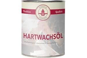 Bamberger Farbwerke Hartwachsöl Holzöl Parkettöl Möbelöl (Farblos) (Seidenmatt, 750ml)