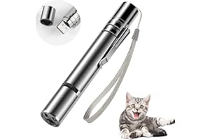 HezzLuv Jouets Interactifs Pour Chats Et Chiens, Jouet Chat Avec Voyant Led, Intelligence De Jouet De Chat éLectrique Jouets Chats Pour Exercices Entrainement, Rechargeable Par Usb, Jeu Interactif