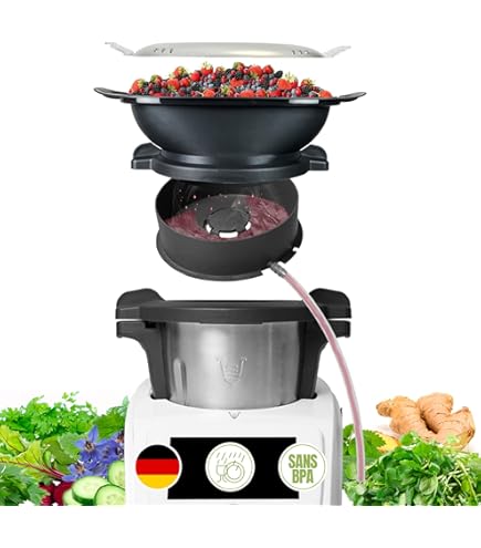 vhbw Roeropzetstuk compatibel met Silvercrest Monsieur Cuisine Connect SKMC 1200 keukenmachine, vlinderopzetstuk borstel, kunststof donkergrijs
