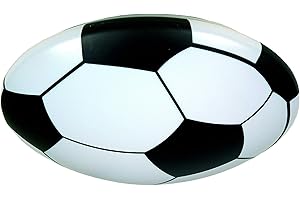 Niermann Standby Deckenleuchte Fußball, mit stoßfester Abdeckung, Ø 36cm, E27, Kinderzimmer, Kinderzimmerlampe, Fußballlampe, Deckenlampe Soccer, Jugendzimmer
