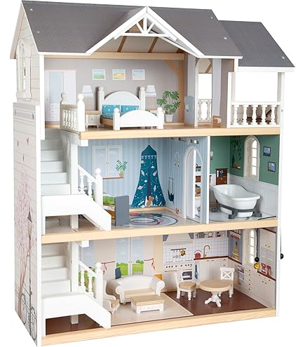 LUNDBY Dolls People – Doll Set – Jamie Family Of 2 Adults 3 Children For Dollhouse Dollhouse Furniture Small Plastic Mini Ethnic Dolls For Kids Ages 3 118 - View #2