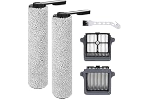 YUEYEE iFloor 5 Breeze Complete Accessoires pour Tineco iFloor 5 Breeze Complete Aspirateur Eau et Poussière Pièces de Rechange 5 Pièces Accessoires 2 Rouleaux de Brosse,2 filtres,1 Brosse de Nettoyage