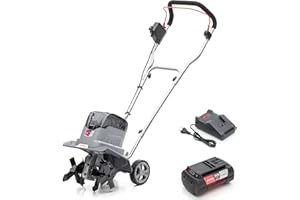 IKRA 36V Akku Bodenhacke Motorhacke IB-TC 36, zwei Arbeitsbreiten 19-30 cm, inkl. Akku 36V 4Ah & Ladegerät, kompatibel mit Bosch