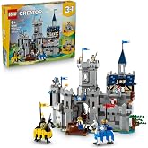 LEGO Creator 3'&uuml; 1 Arada Orta &Ccedil;ağ Atlı Ş&ouml;valye Kalesi 31168-9 Yaş ve &Uuml;zeri &Ccedil;ocuklar i&ccedil;in Hem Cirit Seti Hem de Kasaba Olarak 