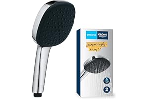 GROHE Vitalio Comfort 110 Teleducha (Ahorro de agua, 2 tipos de chorro, sistema antical, robusta), Cromo 26397001