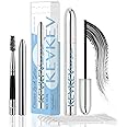 KevKev 10ml Eyelash Glue Individual Lash Glue 48 Hours Long Lasting Cluster Lash Glue Mild Formula Waterproof Eyelash Extension Glue with Remover Cotton Swabs for Lash Extensions (10ml, Black)