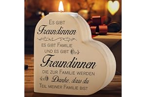 ‎PRSTENLY PRSTENLY Geschenke für Freundin, Kerzenständer Mit Spruch Geschenk Ideen Freundin Geburtstag Hochzeitstag Weihnachten, Geburtstagsgeschenk für Beste Freundin Freundschaft, Freundinnen Geschenkideen