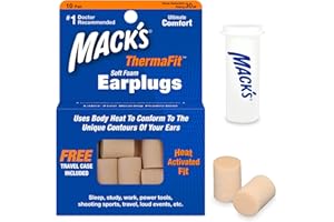 MACK'S Macks - Tapones para los oídos (10 Pares), Color Beige