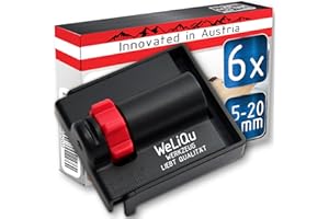 WeLiQu Espaciador 5-20mm - 6 piezas - La cuña de distanciador ajustable para la colocación de parquet, laminado y vinilo - No más cuñas de montaje deslizantes e inclinables/cuñas de madera