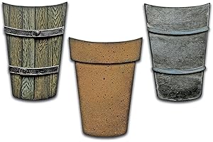 Sizzix Die-Potted #2 by Bigz-Fustella in Vaso #2 di Tim Holtz, 665438, Carta Metallo, Multicolor, Taglia unica