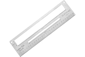 GLAMIFIED , GLAM Glamified - Mail PiP Letter Size Guide Ruler, Letter & Parcel Size Pricing in Proportion Charge Guide with Ruler Portable and Durable