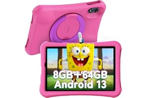 UMIDIGI Tablette pour Enfant 10,1" Android 13, G2 Tablette Enfant à partir de 3 Ans 8 Go (4+4) RAM + 64 Go de ROM/1 to, Protection des Yeux 1280 x 800 HD, WiFi6, 6000 mAh 8 MP + 8 MP avec étui