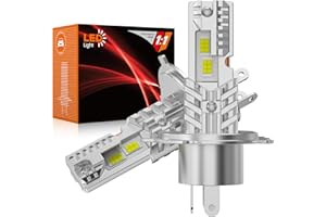 PAERKU Lampadine H4 LED per Moto Automobili Come Abbaglianti e Anabbaglianti, 6500K Bianco Freddo 18000LM H4/9003/HB2 LED Lampade, Fanless Design, Plug and Play (2 pezzi)