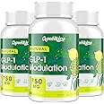 GLP-1 Modulation 750mg for Appetite Regulate & Gut Health, Natural GLP Supplement with Synbiotics, Hops Flower Extract & Eriocitrin, GLP-1 Levels Booster - 180Capsules