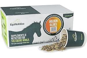 EquiNutritive Golden Oldies - Equine Veteran Supplement with Boswellia. Supports Joints, Immune & Metabolic Systems. Total System Care for Older & Senior Horses. 100% Natural Feed Supplements (2 kg)
