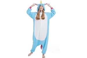 SimZoo Tier-Einteiler-Pyjama für Erwachsene, Tier-Cosplay-Kostüm Nachtwäsche für Männer und Frauen, Einteilige Unisex-Hauskleidung