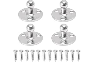 X AUTOHAUX 2 Set 10mm Car Ball Studs Mounting Brackets Round with Screw