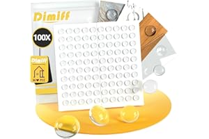 Patin Silicone 100pcs, Dimiff® Amortisseur Porte Transparent, Insonorisé Tampon Porte, Patin Caoutchouc Autocollant pour Armoires, Tiroirs, Portes, Couvercles De Toilettes, Tables, Chaises
