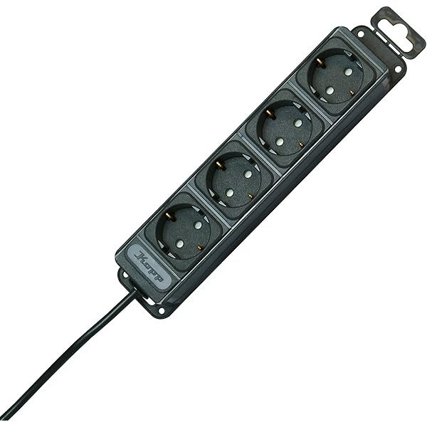 Kopp Unoversal 3-fach Steckdosenleiste, anthrazit 127015013 