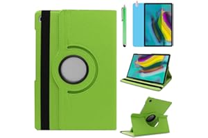 R.SHENGTE Hülle für Samsung Galaxy Tab S5e 10.5'' 2019 (SM-T720 SM-T725 SM-T727), 360 Grad drehbarer Ständer Smart Schutzhülle,Mit Stylus Pen,Bildschirm Film (Green)