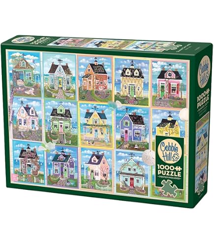 Puzzle Cobble Hill Da 1000 Pezzi - 'The Purrfect Bookshelf', 67,6 X 48,9 Cm, Con Poster Incluso, Cartone Riciclato