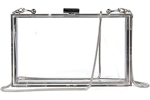 EVEOUT Mujeres Acrílico Moda Transparente Embragues de la Noche Caja Transparente Bolso de la Jalea de la Cruz del Cuerpo del Bolso del Monedero de Las Señoras Regalo