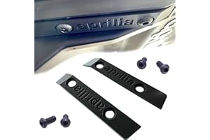 GOPART Plaques couvre-pieds passager Aprilia Tuono 660 RS660 + 4 vis noires à tête bombée Hexagonal
