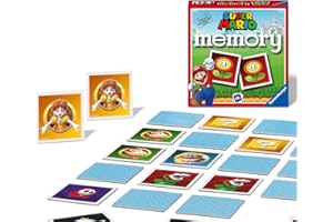 Ravensburger Super Mario Mini Memory Game - Matching Picture Snap Pairs Game for Kids Age 3 Years Up