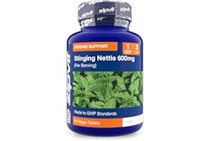 Zipvit Stinging Nettle 600mg, 200mg Per Tablet, 90 High Strength Vegetarian Tablets, Potent Antioxidant