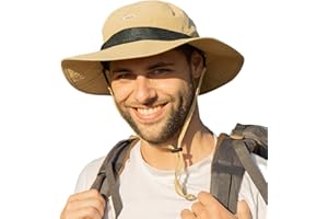 TOP-EX XL/XXL Unisex UPF 50 Sun Hat with Wide Brim - Waterproof, Adjustable & Breathable for Outdoor Adventures, Hiking, Fishing, and Safari - Lightweight Packable