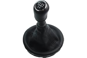 L & P Car Design L&P A262-2 Schaltsack Schaltmanschette Schwarz Schaltknauf 5 Gang kompatibel mit VW T5 Knauf Schaltknopf Rahmen Komplettset Plug Play Ersatzteil für 7H0711113