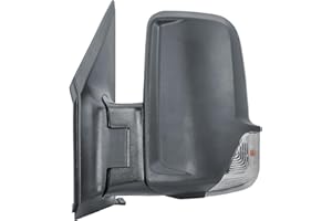LONGLING Espejo retrovisor izquierdo del lado del conductor, manual, no calefactable, con intermitente para Mercedes Sprinter 906 VW Crafter 2006-2018