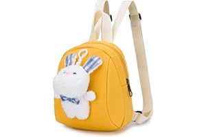 BAGROUPS 27 x 22 x 9 cm dziecięcy plecak i torba dla małych dzieci, mały pluszowy plecak, żółty, S