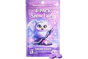 Handmade Scented Hoover Discs - Elevate Your Vacuum Game with Fresh, Long-Lasting Fragrances | 4 Pack, 30MM | Extra Strength Vacuum Disc Fresheners (Snow Fairy)
