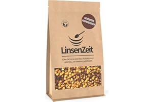 LinsenZeit – Geröstete Kichererbsen 400g mit Schale – Gesunder Snack – Chana Chick peas roasted - Großartige Proteinquelle - Vegan & ohne Zusatzstoffe & Premium Qualität