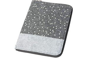 luxdag Mom's Organizer A5 mit Reißverschluss aus Filz (Farbe & Motiv wählbar) - Hülle für Mutterpass, U-Heft, Ultraschallbilder & Impfpass - Geschenk für werdende Mütter