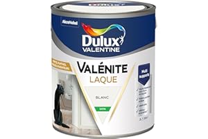 Dulux Valentine Peinture Laque Valénite Intérieur et Extérieur Multi-supports - Finition parfaite et lisse, Formule Haute Résistance - Satin Blanc 2 L