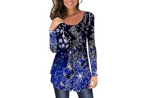 CHICZONE Women's Tops Shirts Round Neck Button up Ladies Tunic Pleated Blouse Loose Fitted