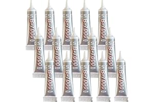 NADIAEN B7000 Glue 15PCS Jewellery Glue, Jewellery Glue for Elastic String, B-7000 Glue Fabric Glue for Rhinestones, Multi-purpose Glues for Crafts Jewelery Fabric Leather Wooden Glass Metal
