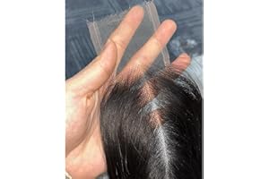 BEEOS Body Wave 2x6 SKINLIKE Real HD Lace Closure, Bleached Knots Pre-Plucked 0.10mm Ultra-thin Invisible HD Lace Human Hair 16 Inch